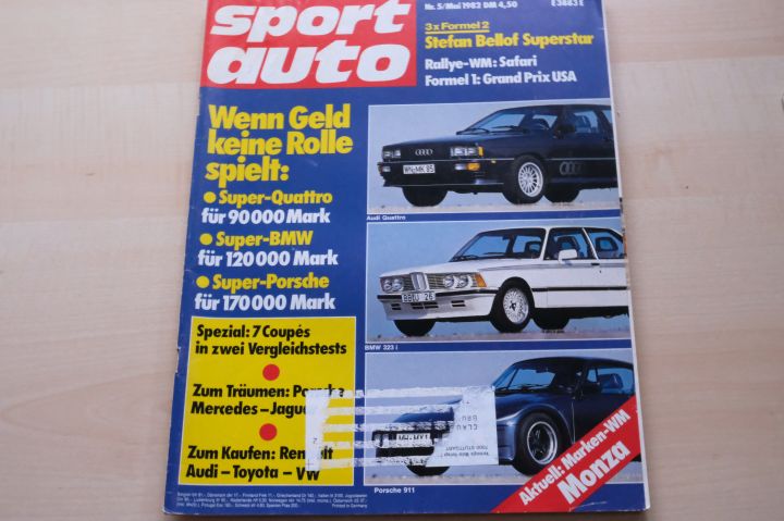 Deckblatt Sport Auto (05/1982)